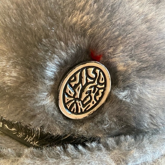 Vintage Faux Fur Gray German Russian Cossack Hat - Picture 6 of 9